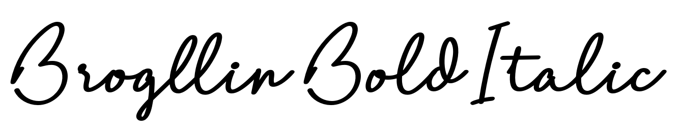 Brogllin Bold Italic